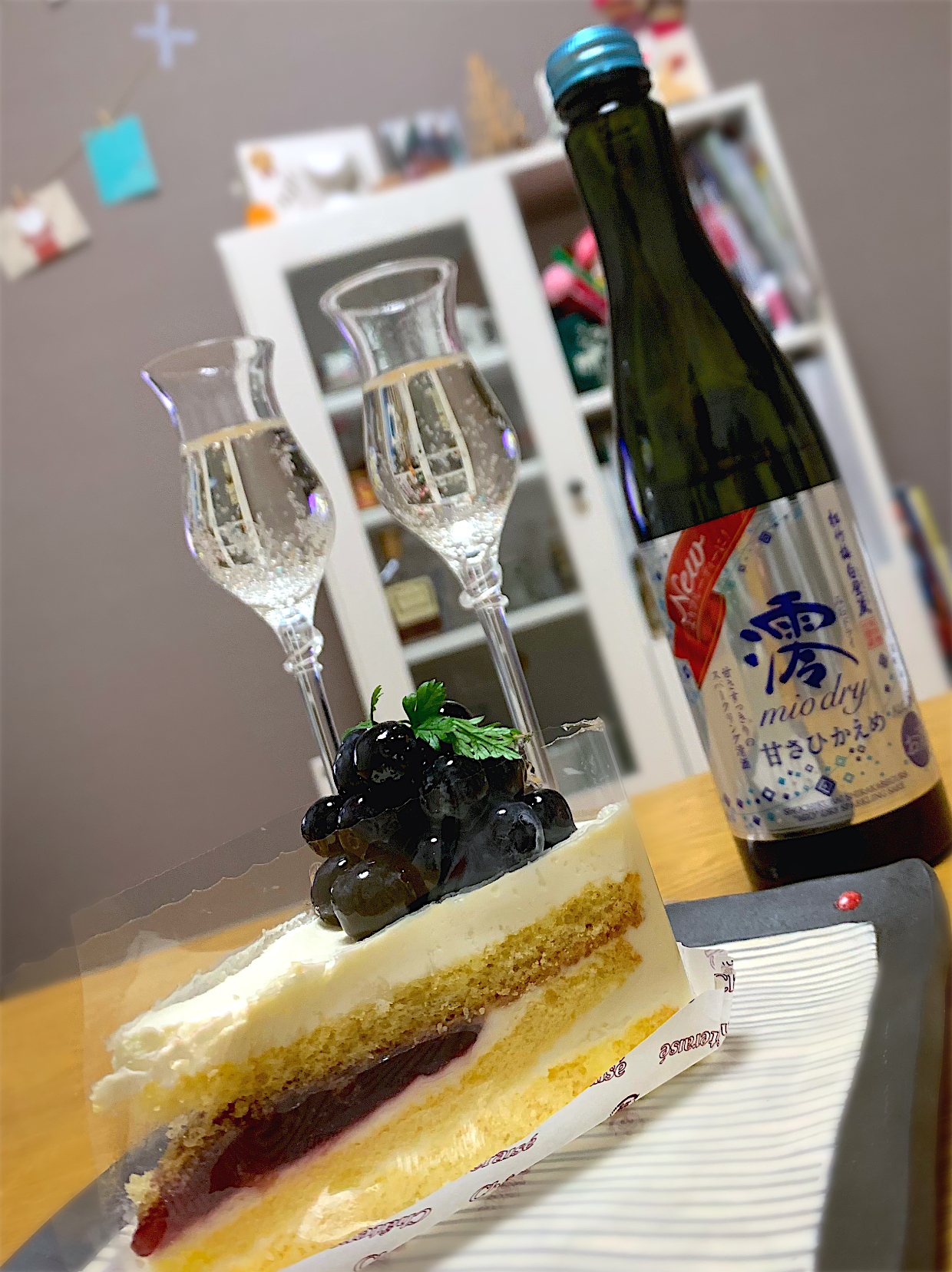 日本酒とチーズケーキ♪♪