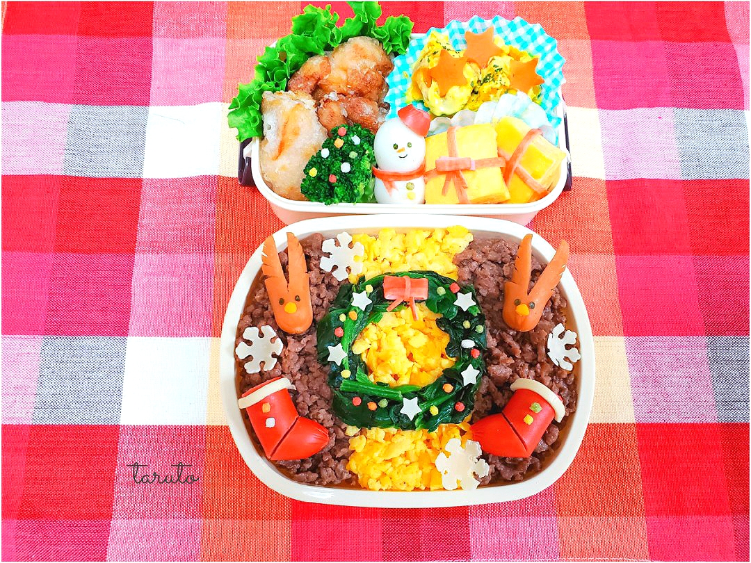 Xmas🎄🌟そぼろ弁当😋🍴