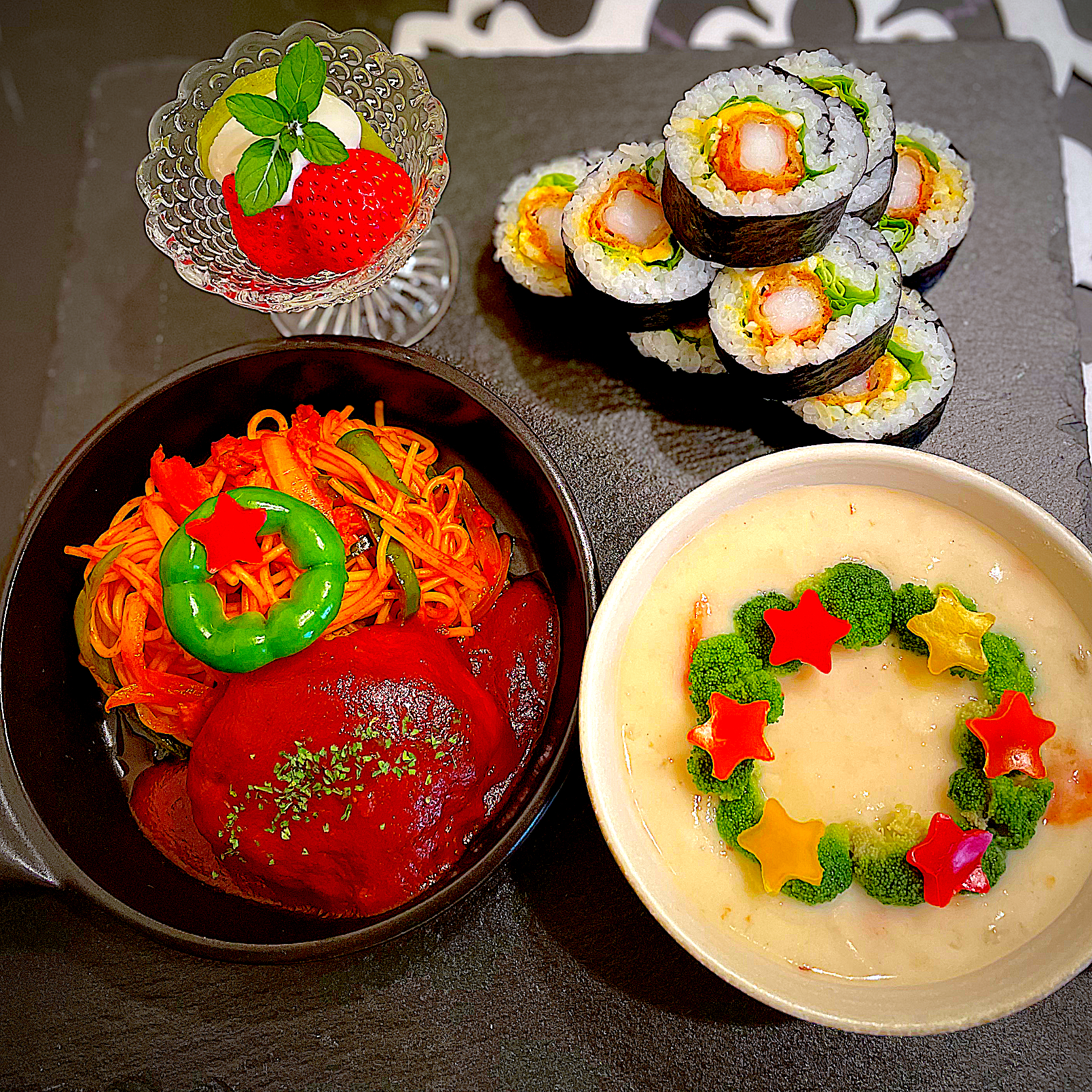 あれもこれも食べたい欲張りプレート　　♪( ´▽｀)