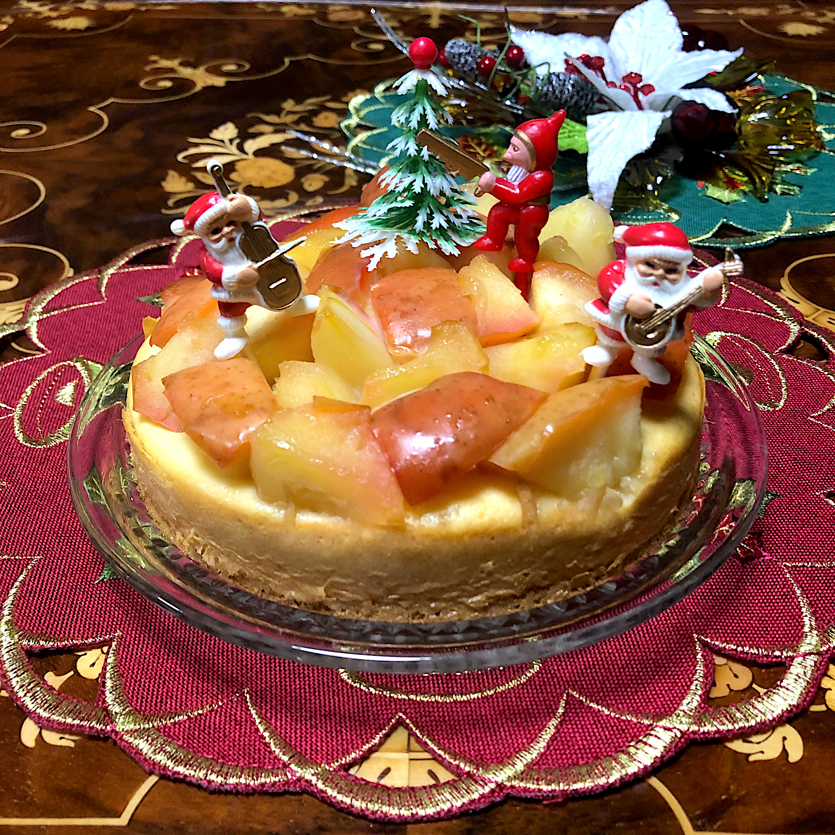 アップル🍎コンポートケーキ🎄