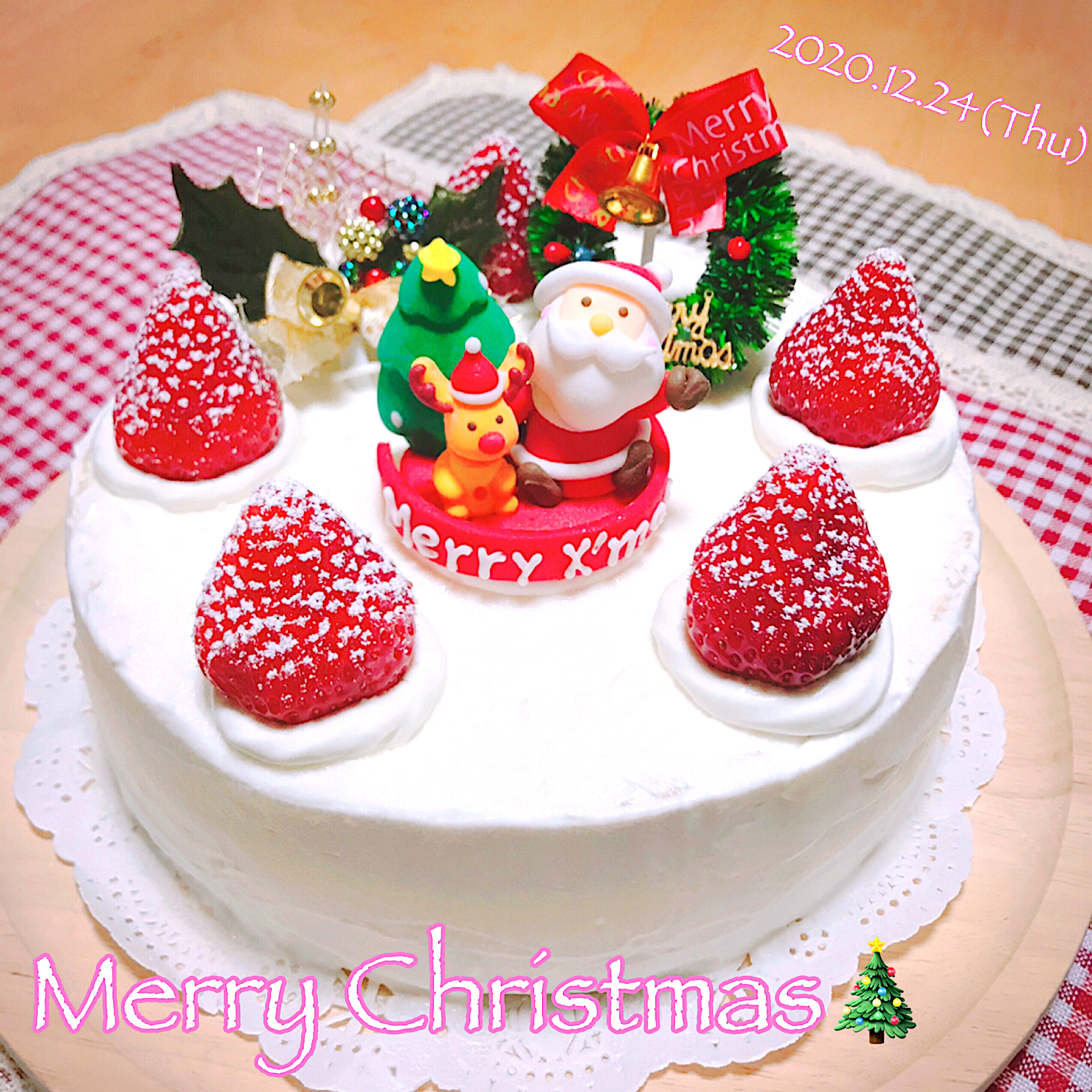 Merry Christmas🎄　我が家のクリスマスケーキ❤️