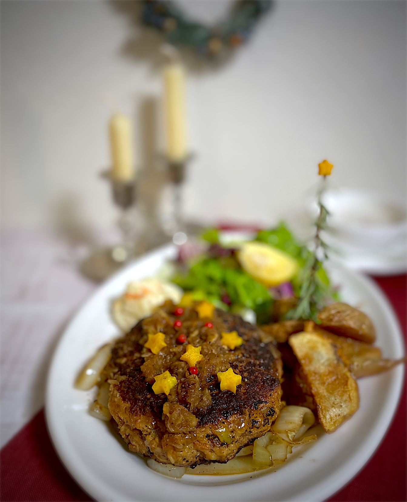 息子クリスマスプレート　星にんじんも食べたよう🥕