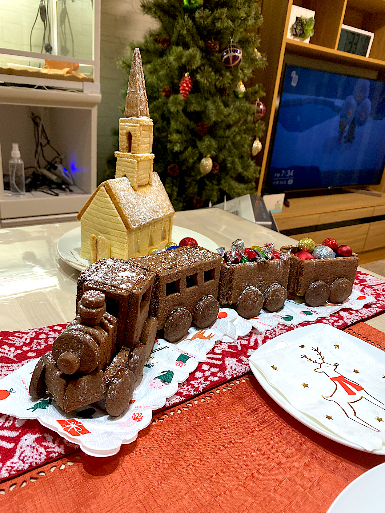 チョコクッキーの機関車🚂