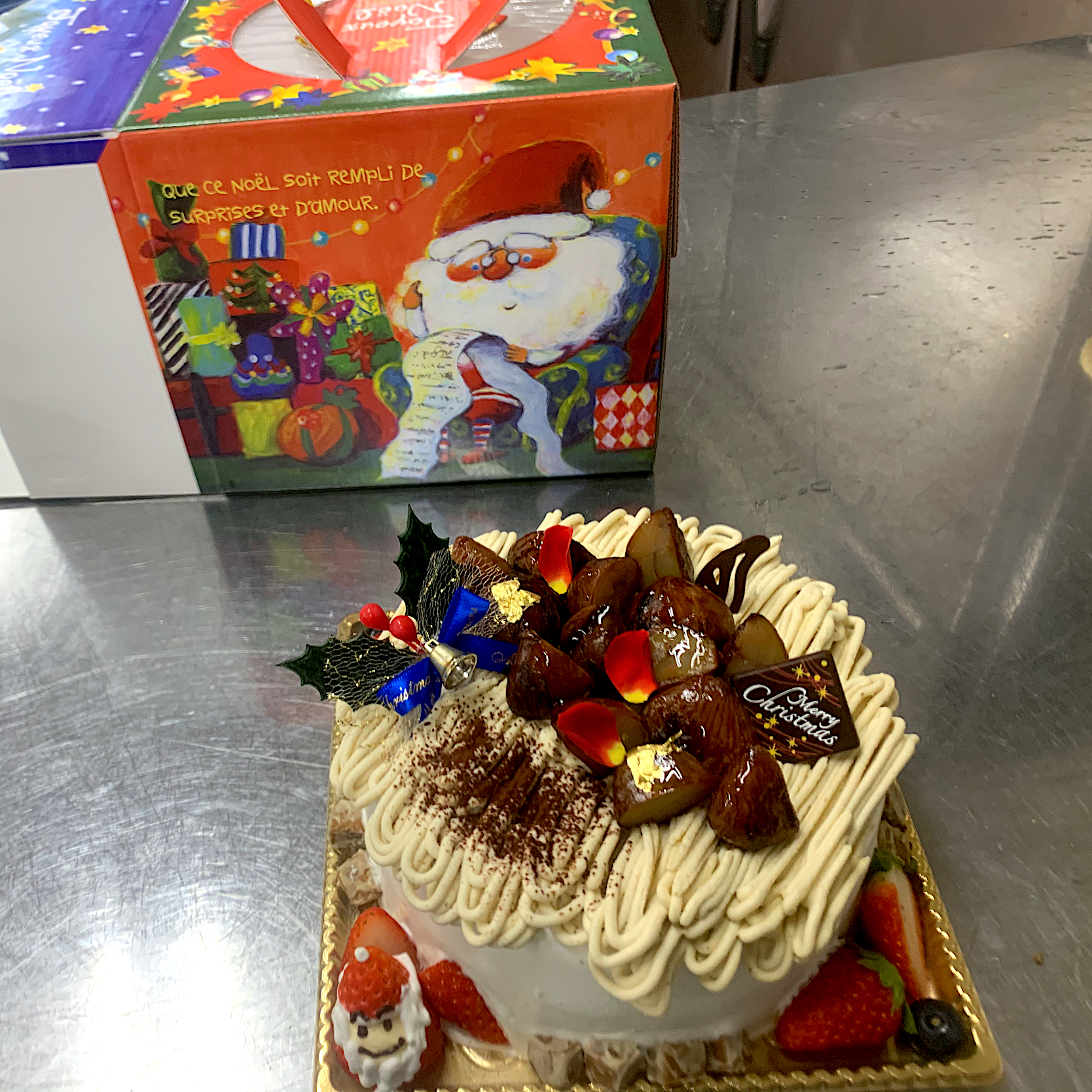 Mont Blanc Xmas cake