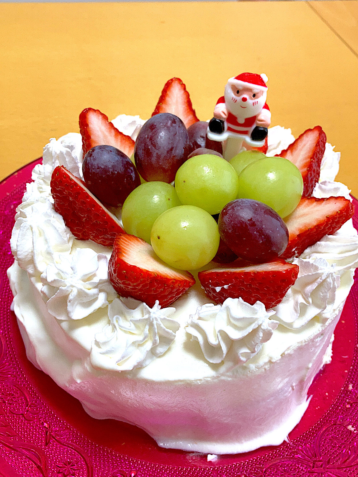 次男と作ったクリスマスケーキ