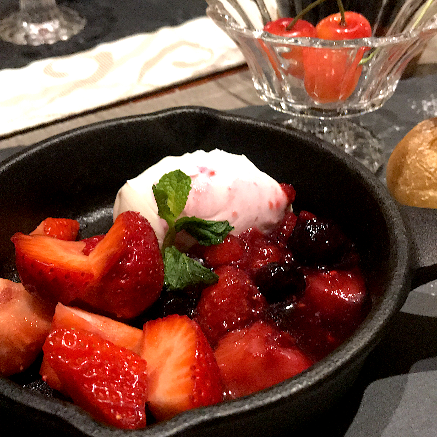 あまおうとマスカルポーネのデザート🍓