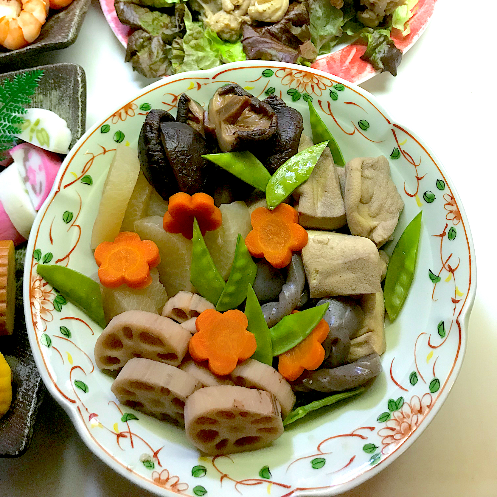 根菜と干し椎茸の煮物