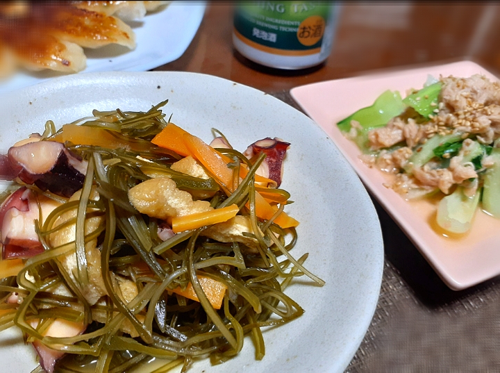 たこと切り昆布の炒め煮
無限チンゲン菜