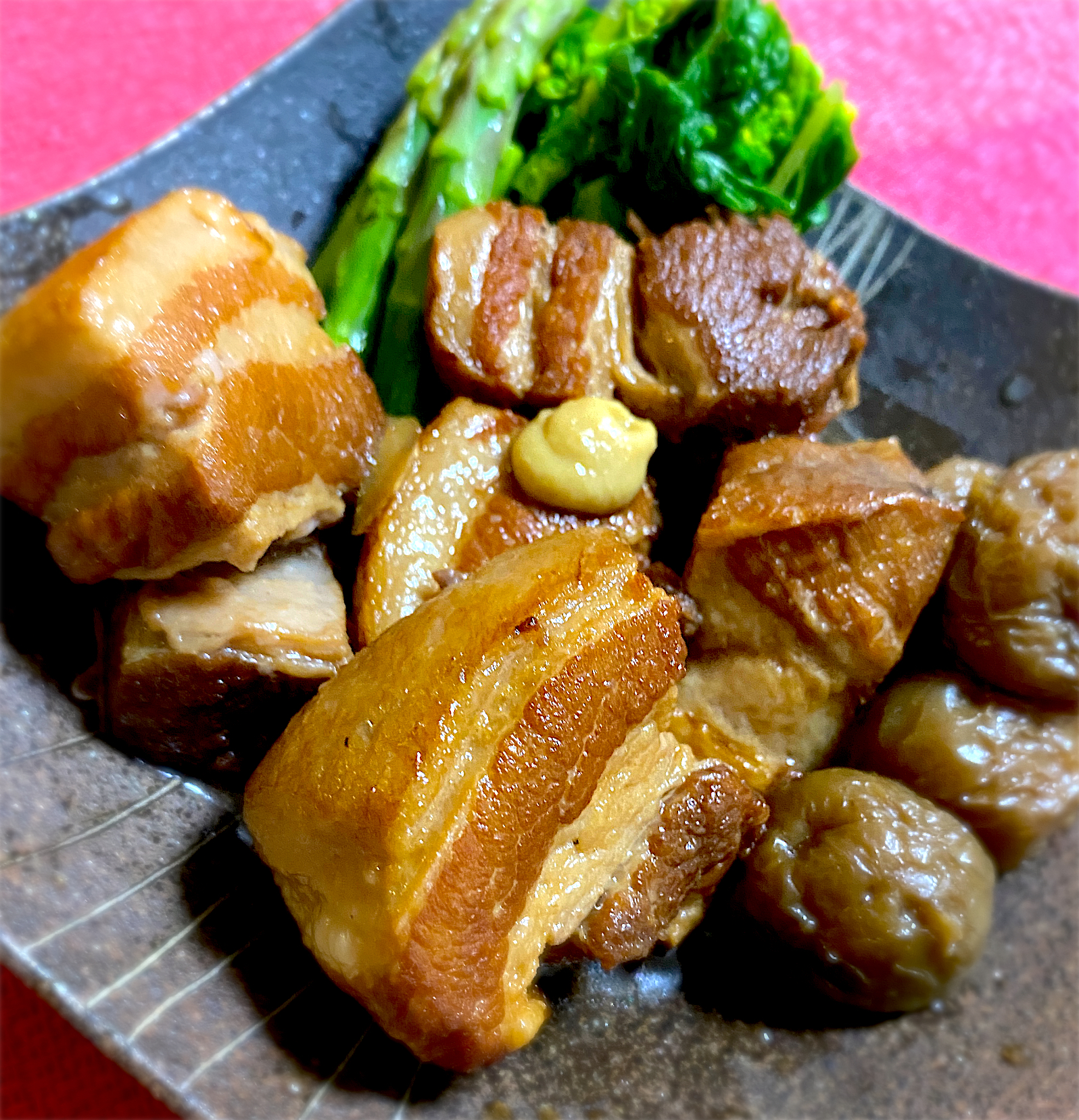 豚バラ肉の梅酒煮