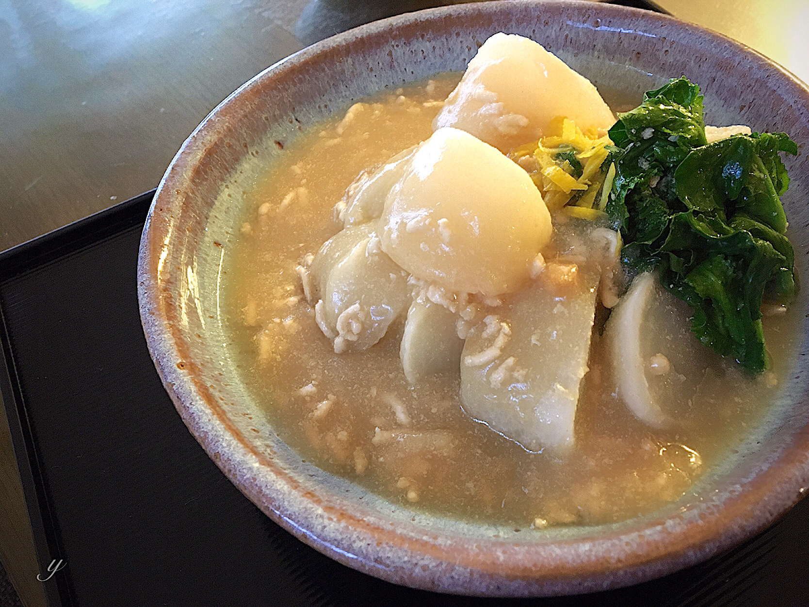 蕪のそぼろ餡掛け