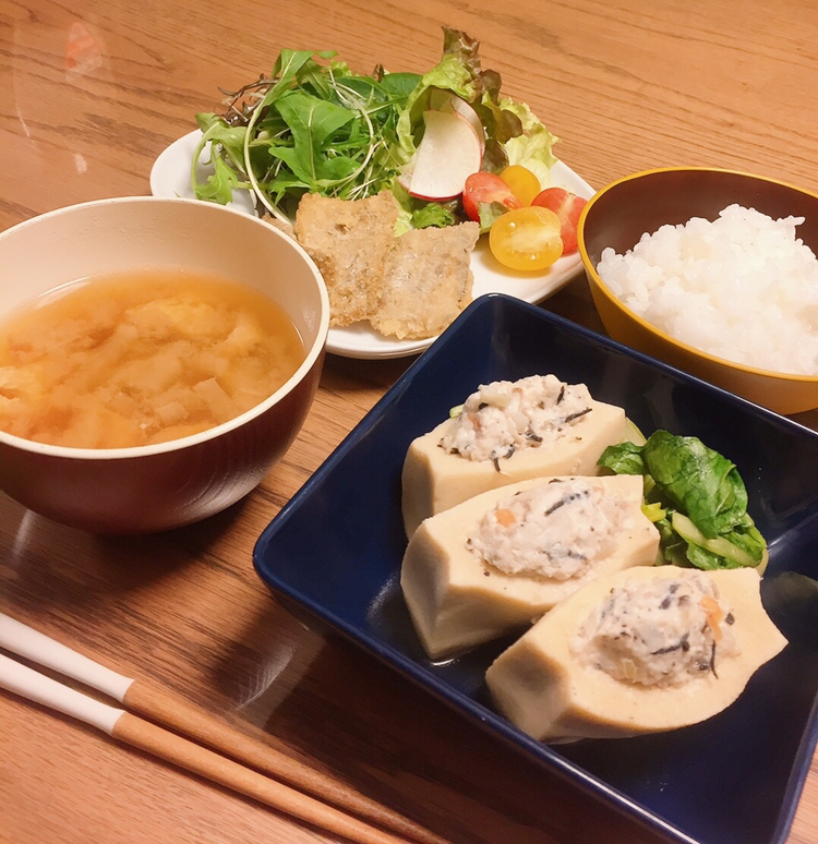 高野豆腐の煮物定食