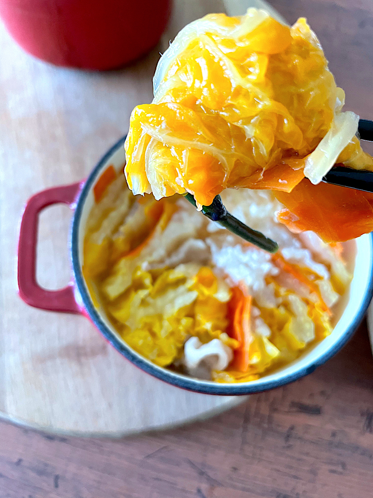 オレンジクイーン白菜のミルフィーユ鍋