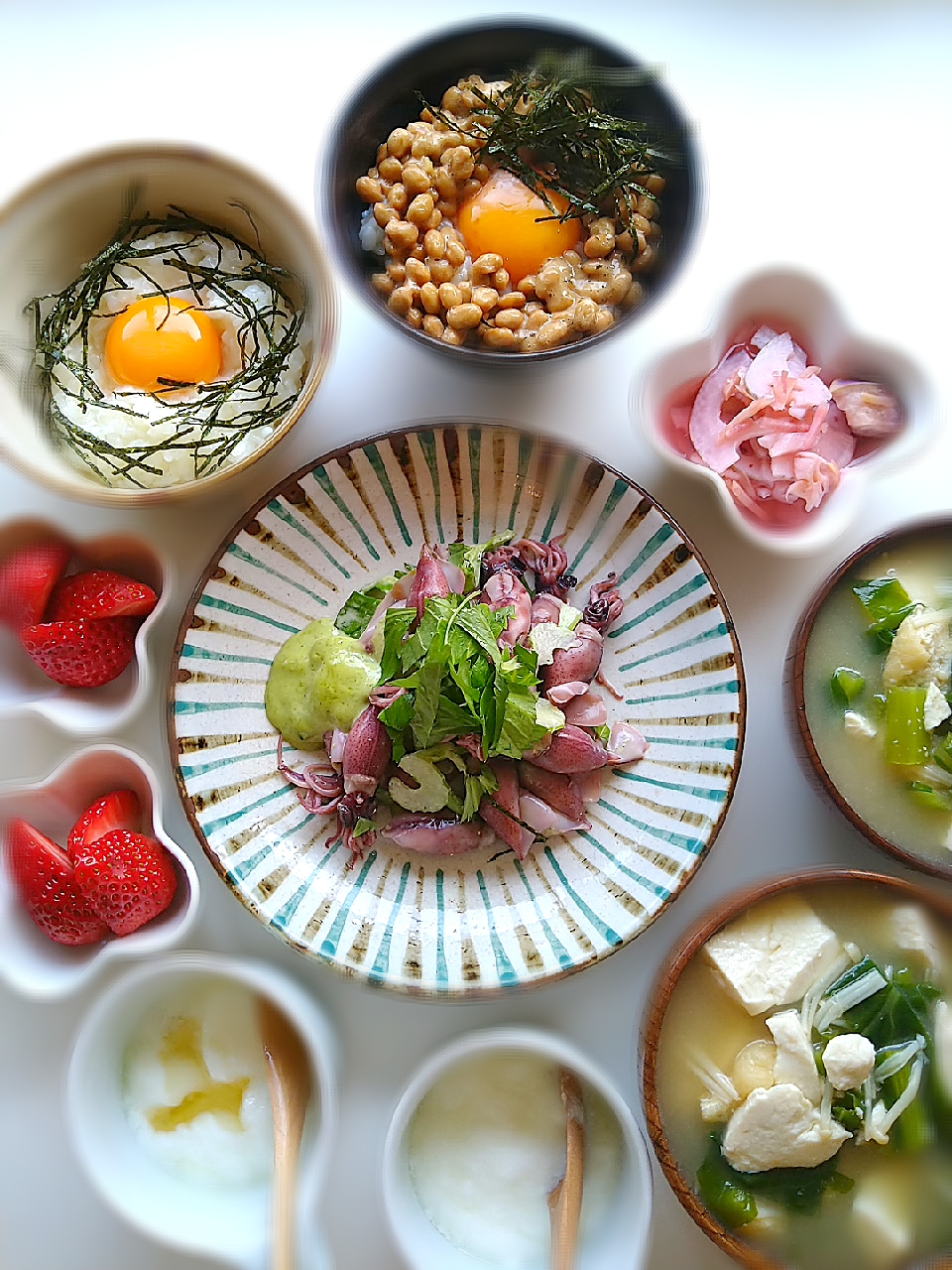 イチロッタさんの料理 THE 納豆卵かけご飯❣️✨で、朝ごはん！