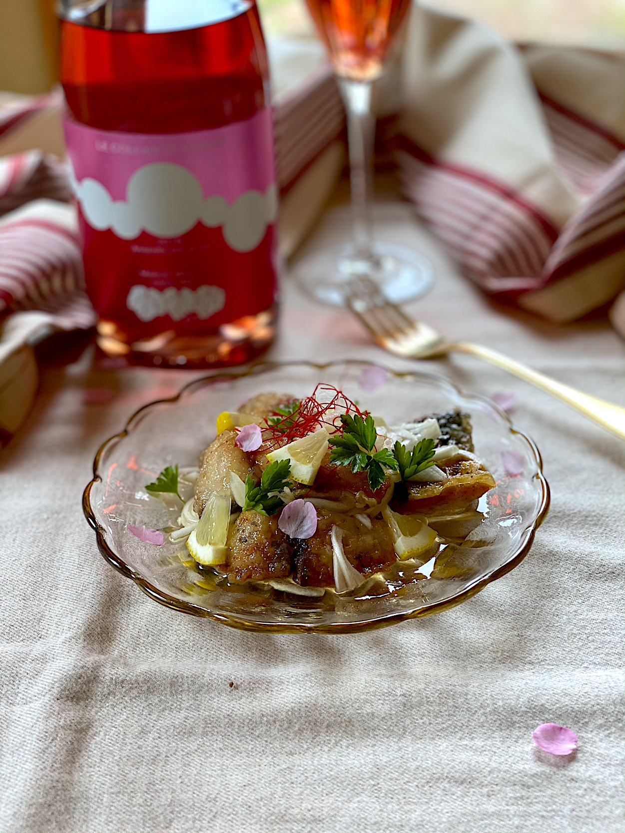 🌸春分の日🌸🥂🍽🥂#ワインで乾杯 ②. 🐟鯖の南蛮漬け