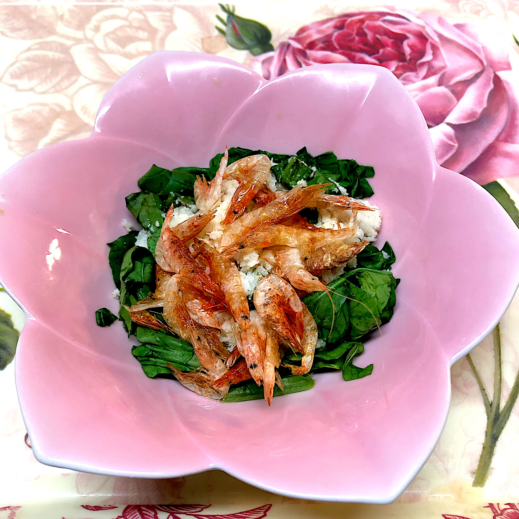 骨粗相予防メニュー＊桜海老🦐小松菜🥬おから🌸