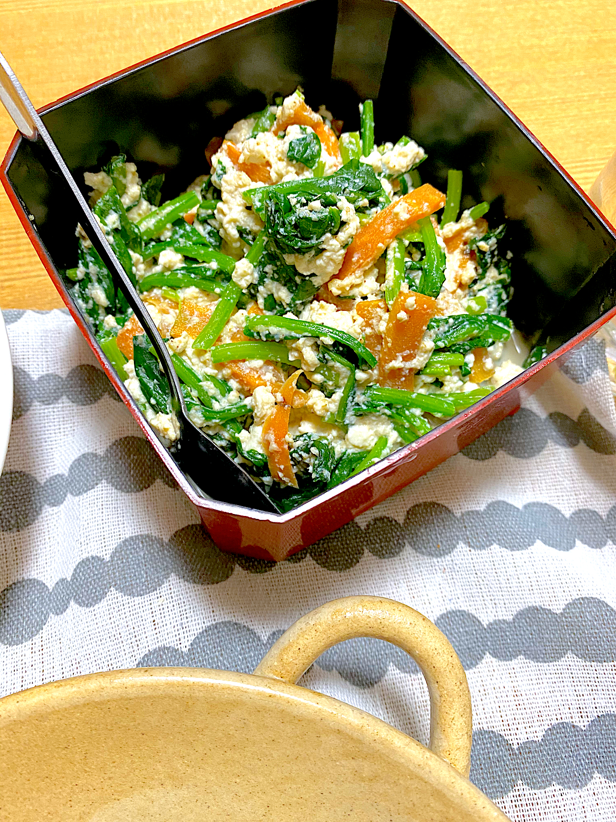 好きな料理🥬ほうれん草の白和え