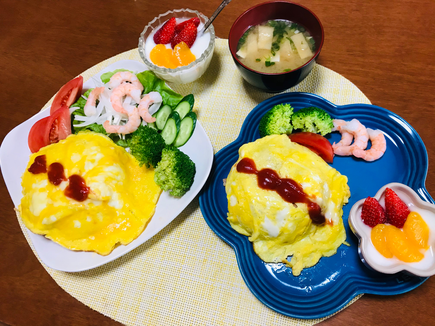 「ママとしゅん君の朝ご飯」