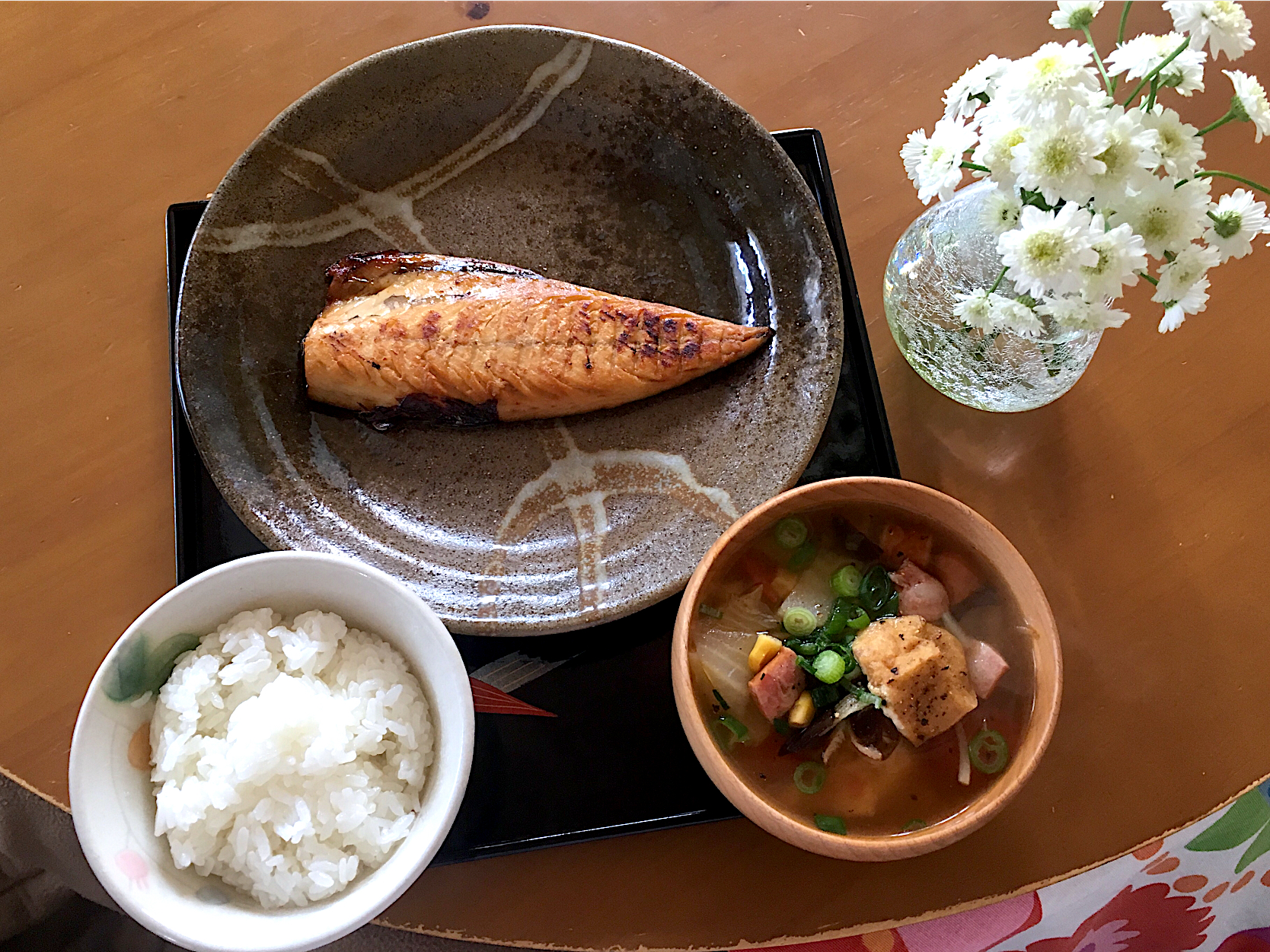 おひとり焼き魚ランチ♡