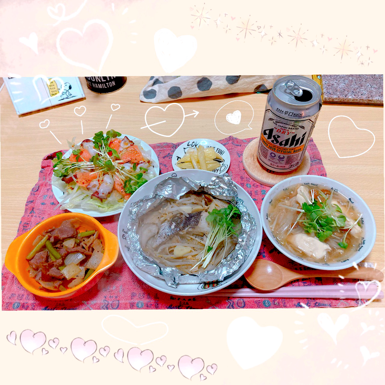 ３／２５ ｔｈｒ 晩ごはん🍴＊○°