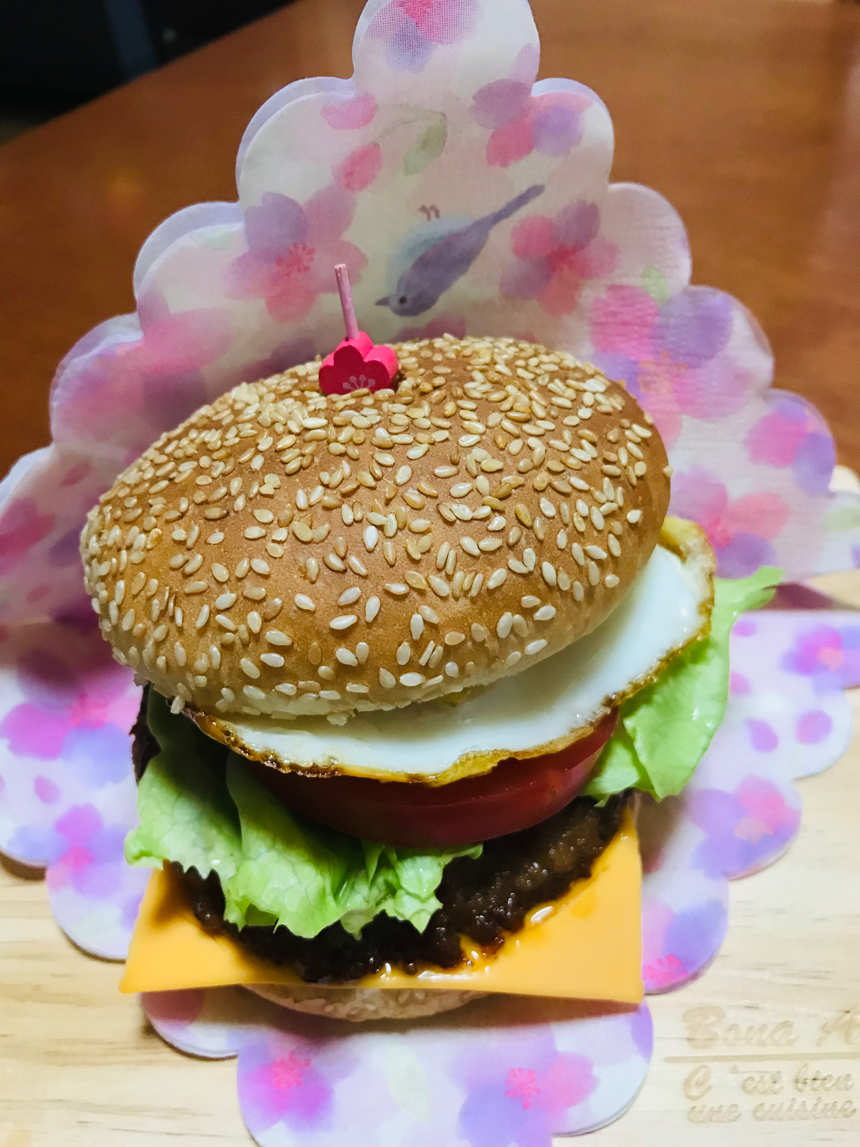 「ばーばの照り焼きバーガー🍔」