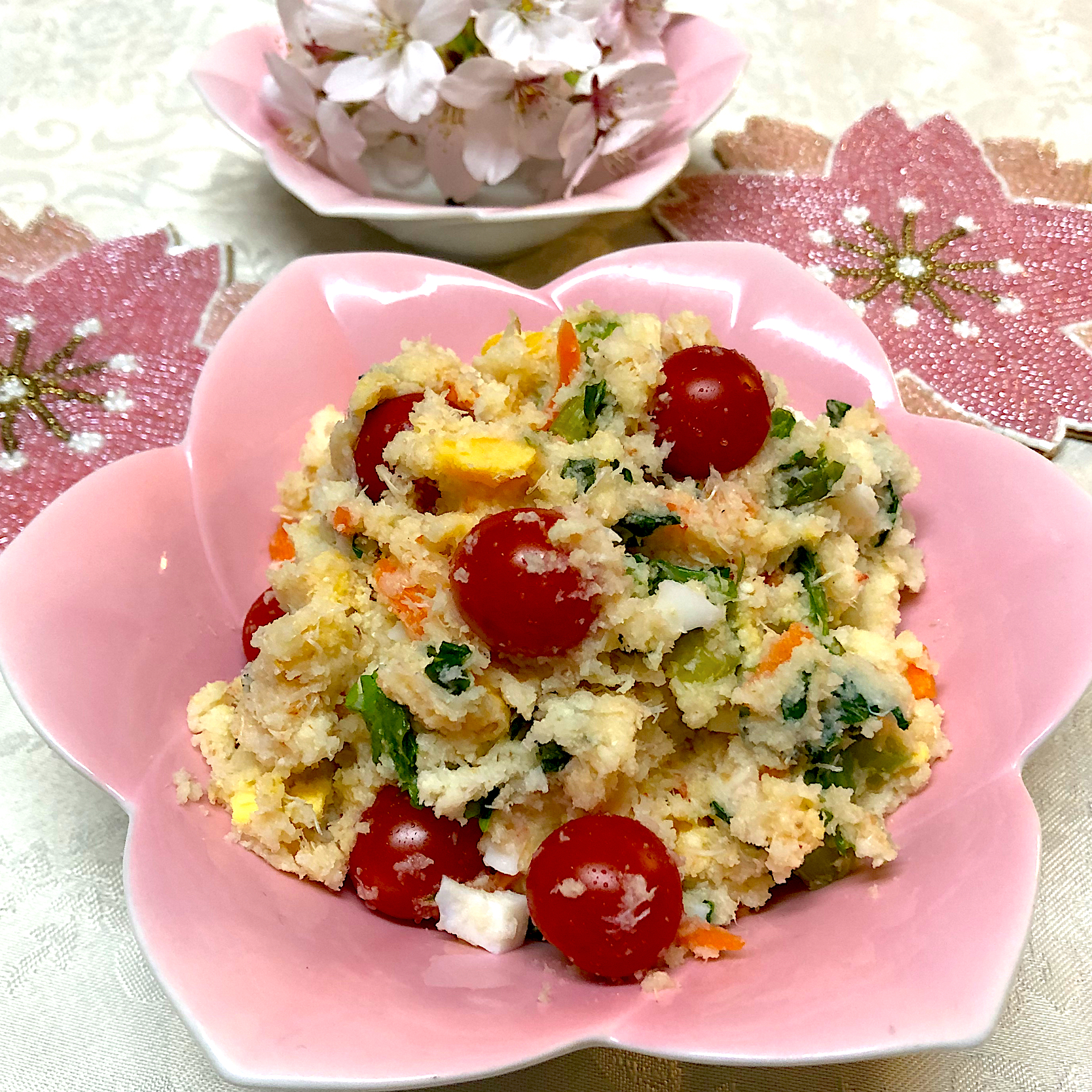 おからカニ缶サラダ🥗🌸