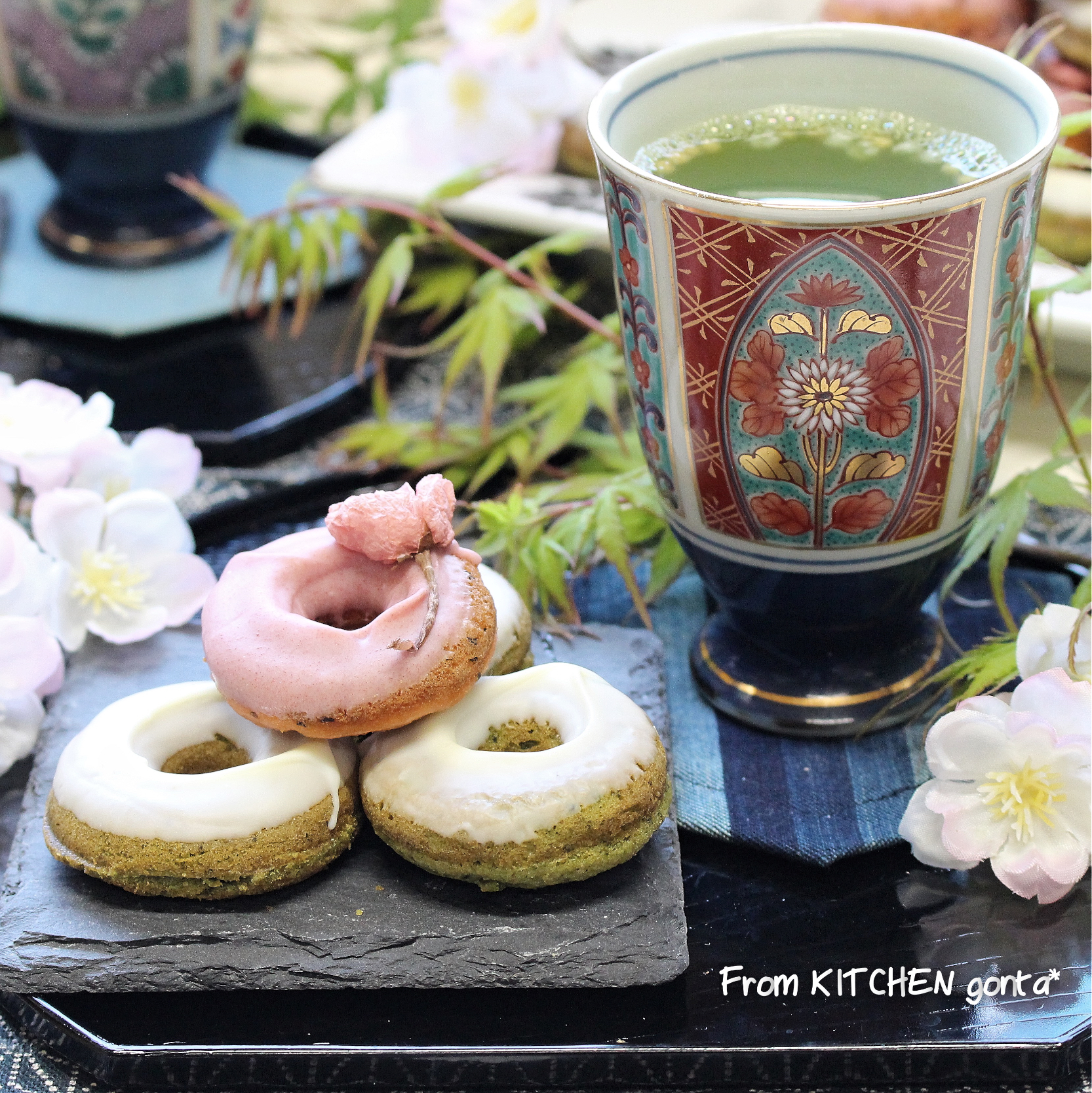 春爛漫🌸春色‼️焼きドーナツ🍩﻿