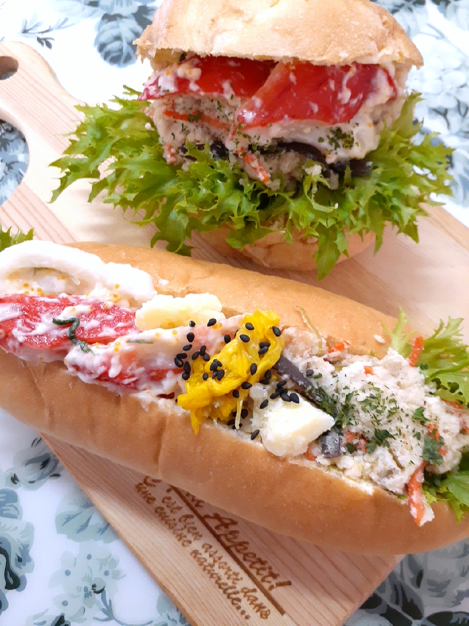 🔷市販お惣菜de🥖サンドイッチ🥪lunch🔷20210401