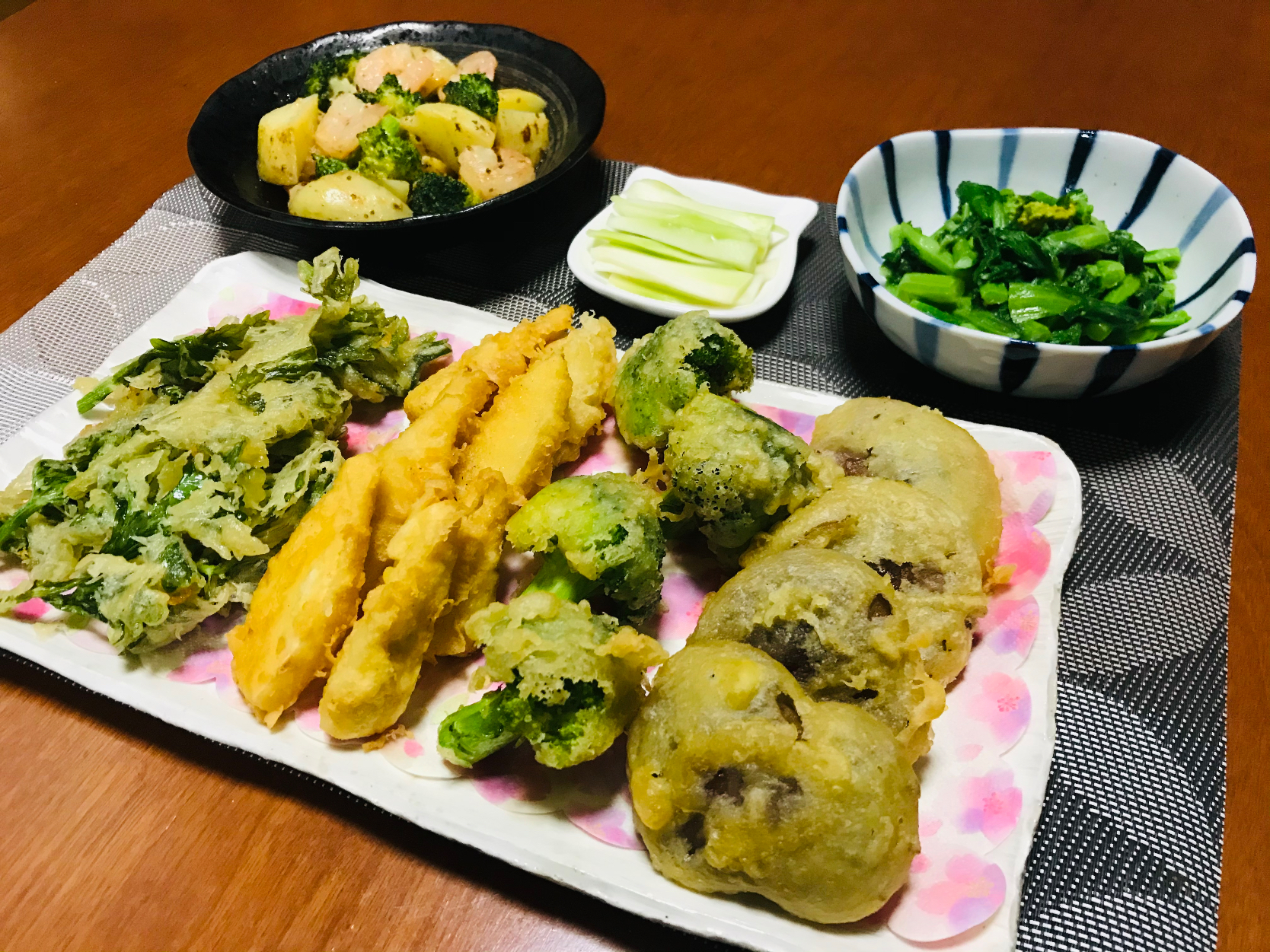 「春野菜の晩ご飯」