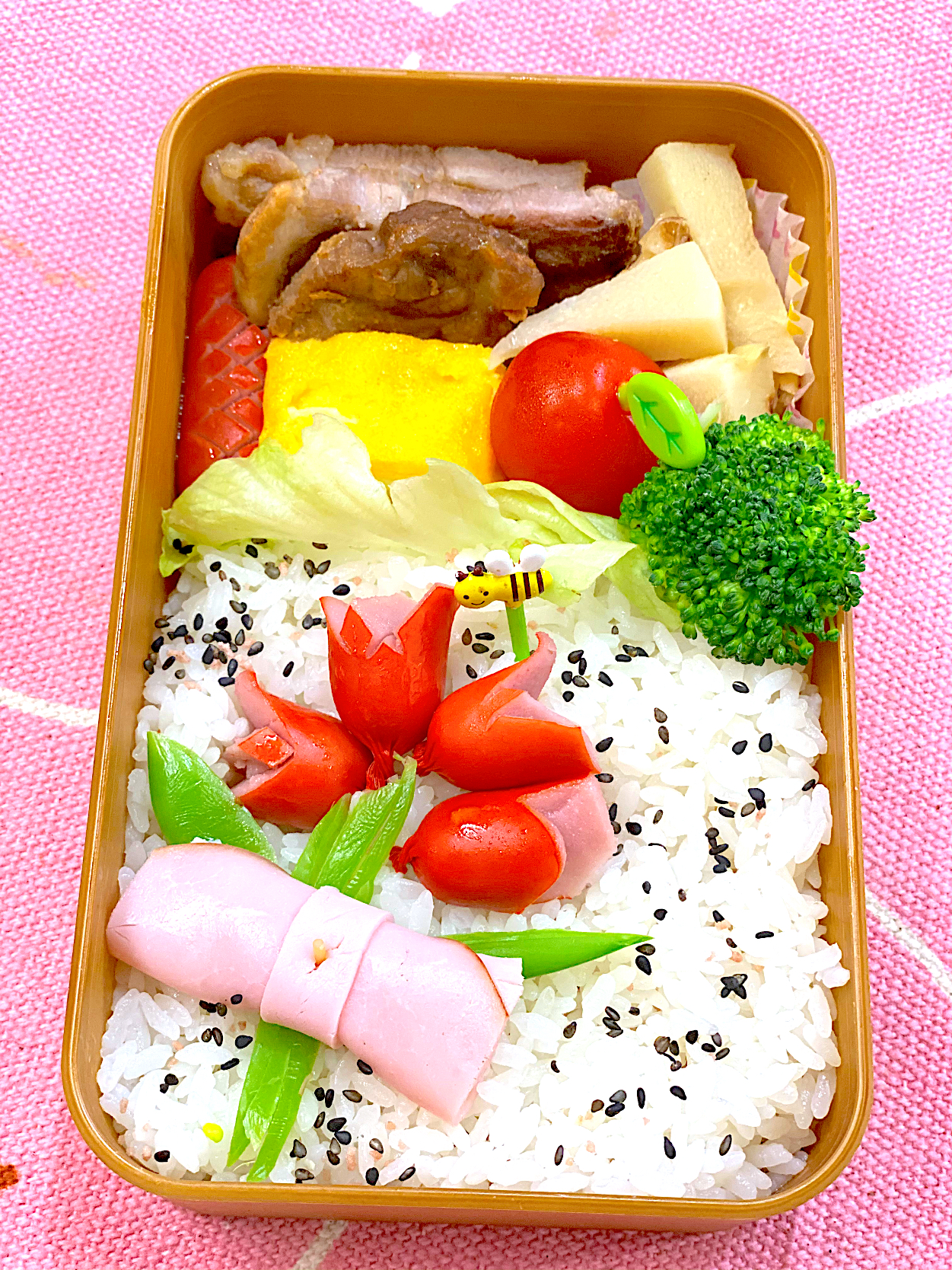 チューリップお弁当🌷