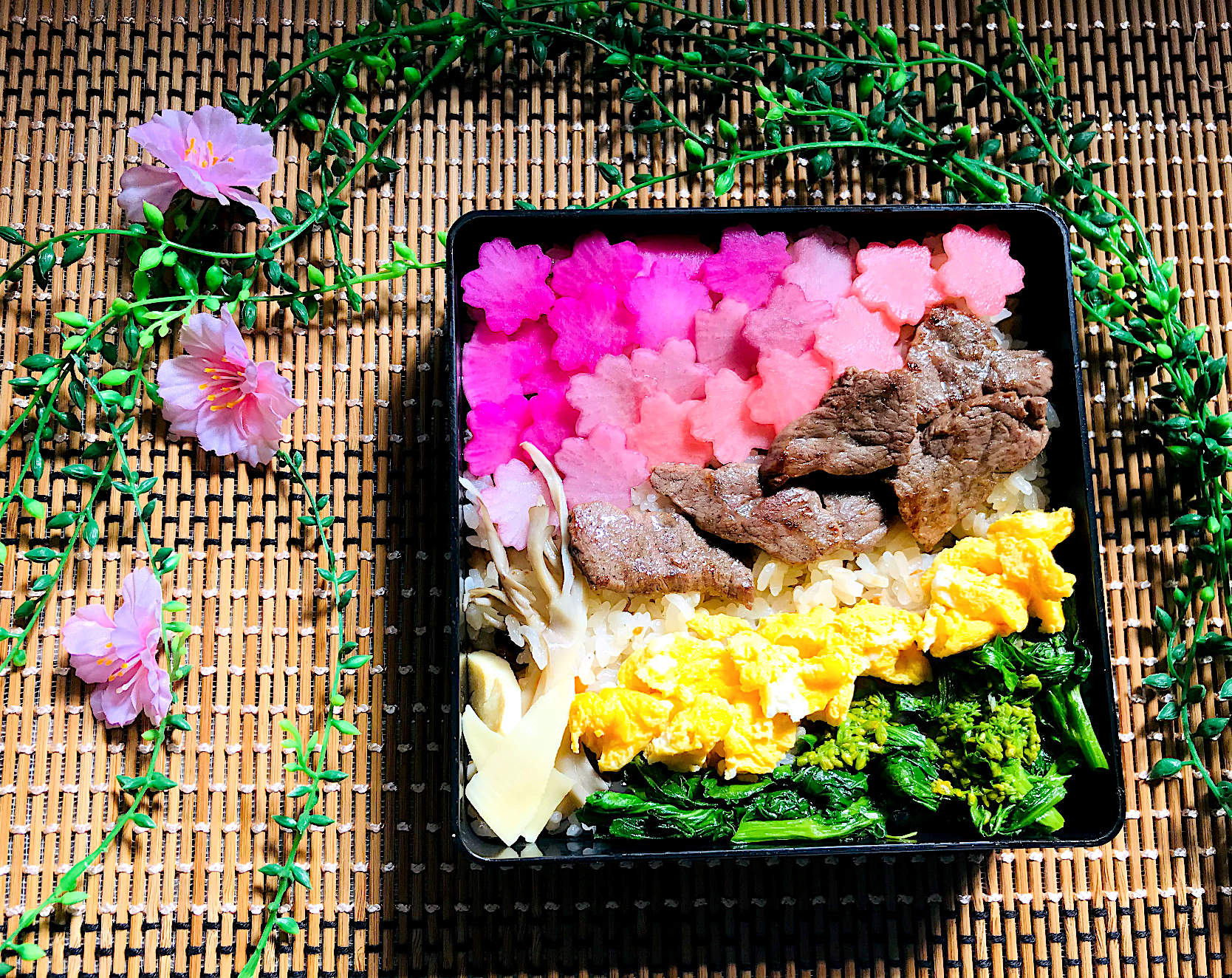 「河津桜弁当」