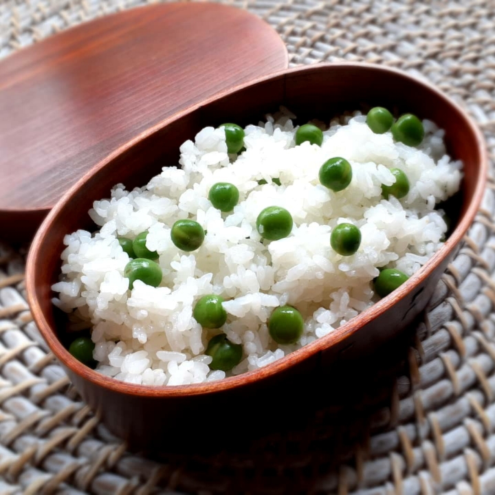 まるまさんのグリーンピースご飯