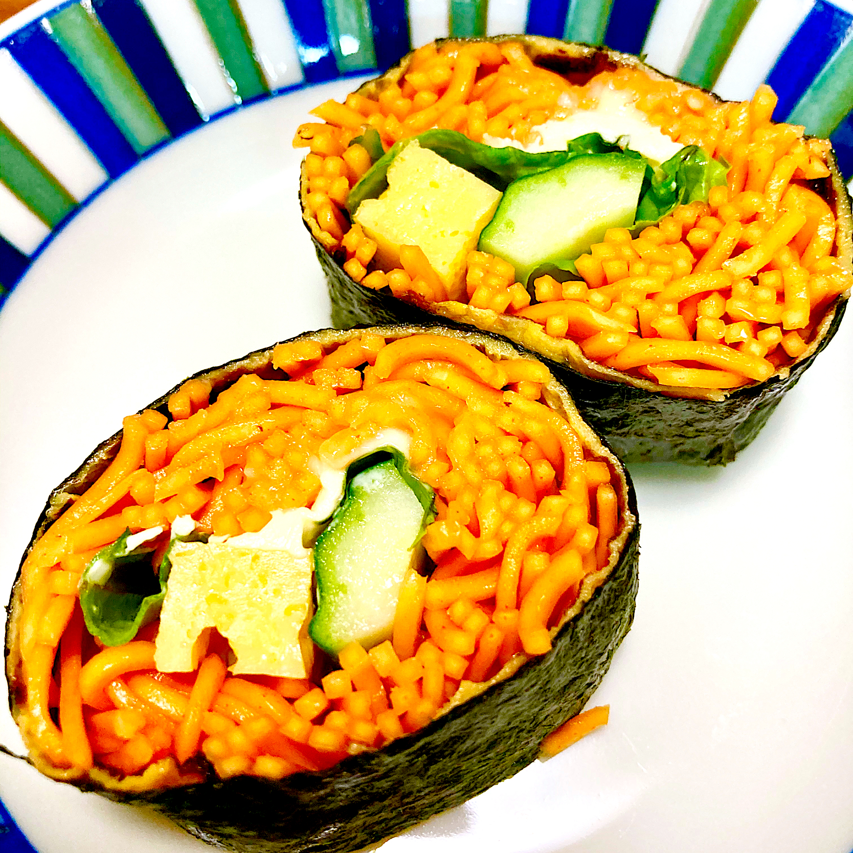 から麺ロール🌀チーズ入り