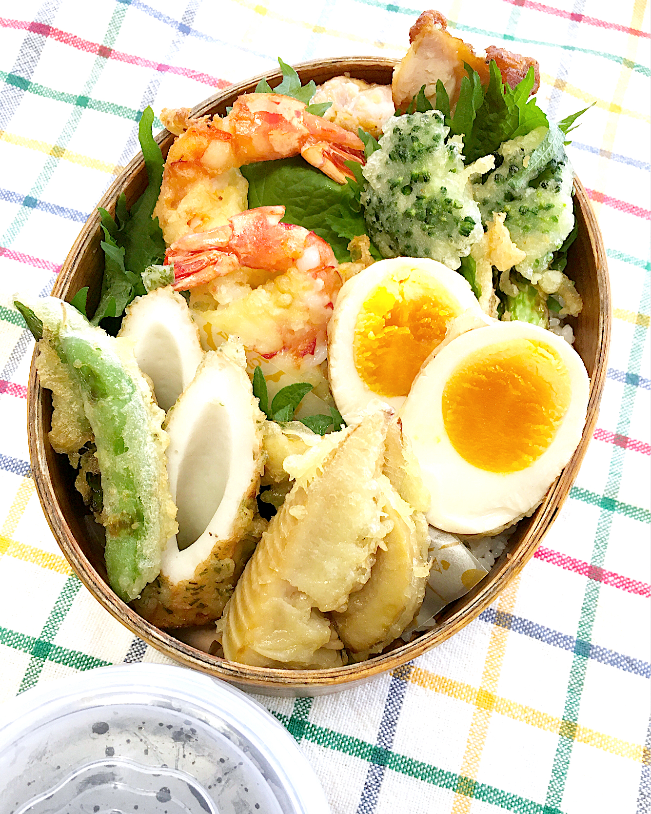 今日のパパ弁当は天丼♪