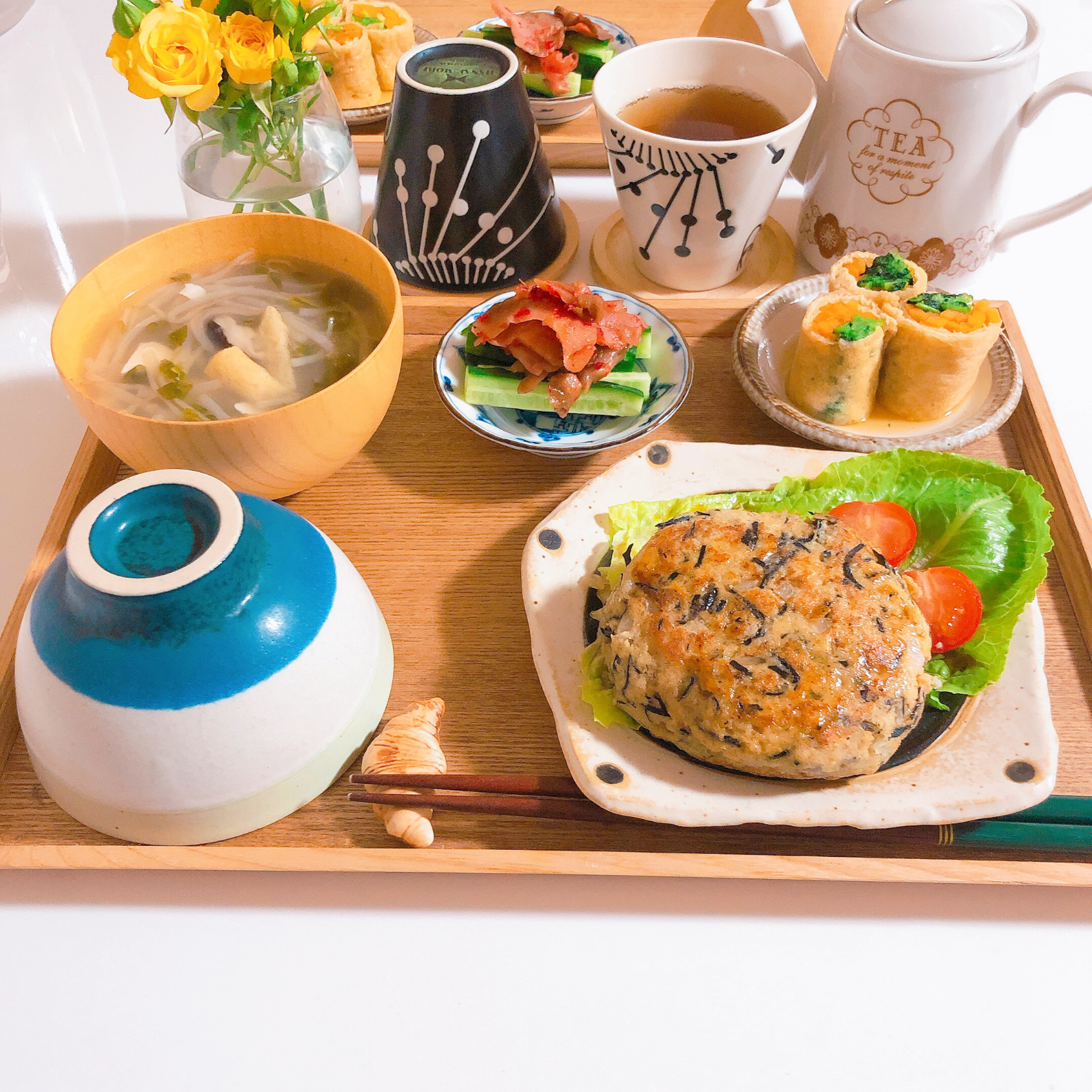 豆腐と鶏ひき肉の和風ハンバーグ