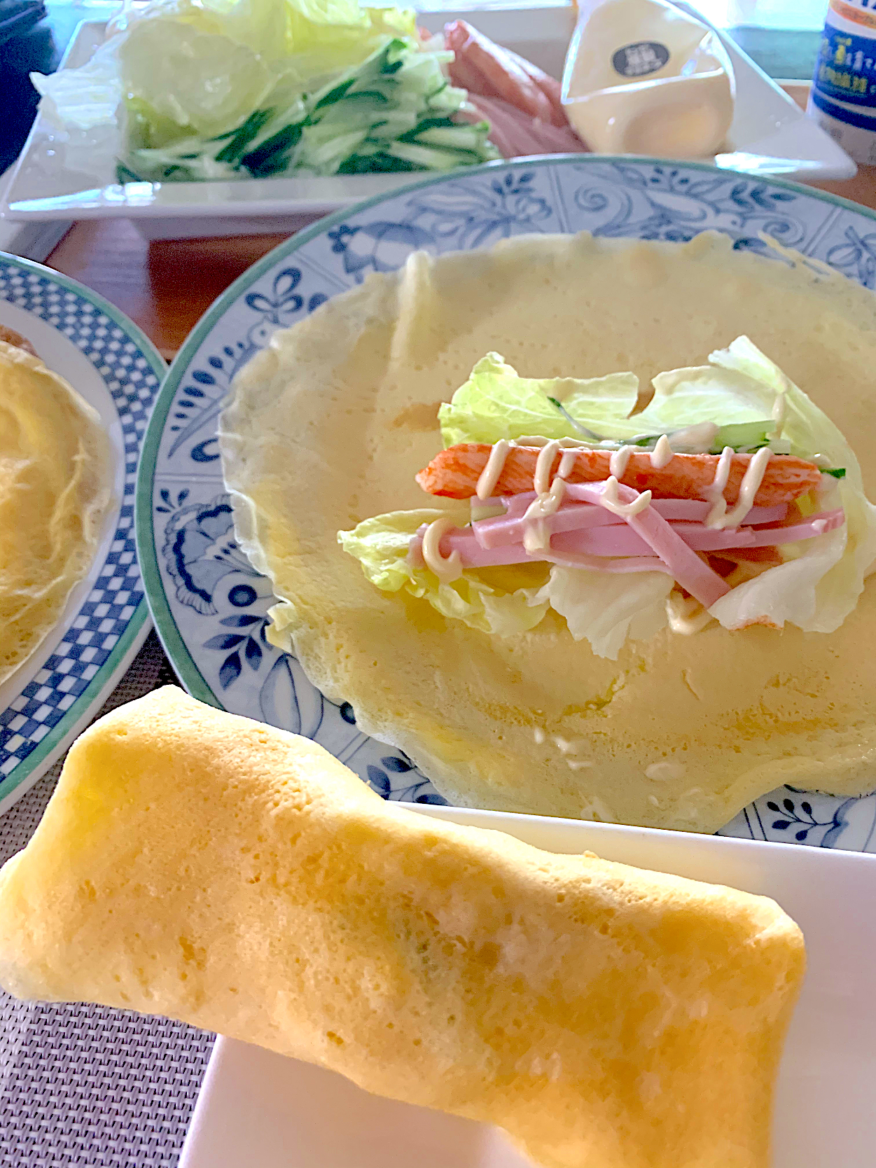 サラダクレープ🥗朝ごはん