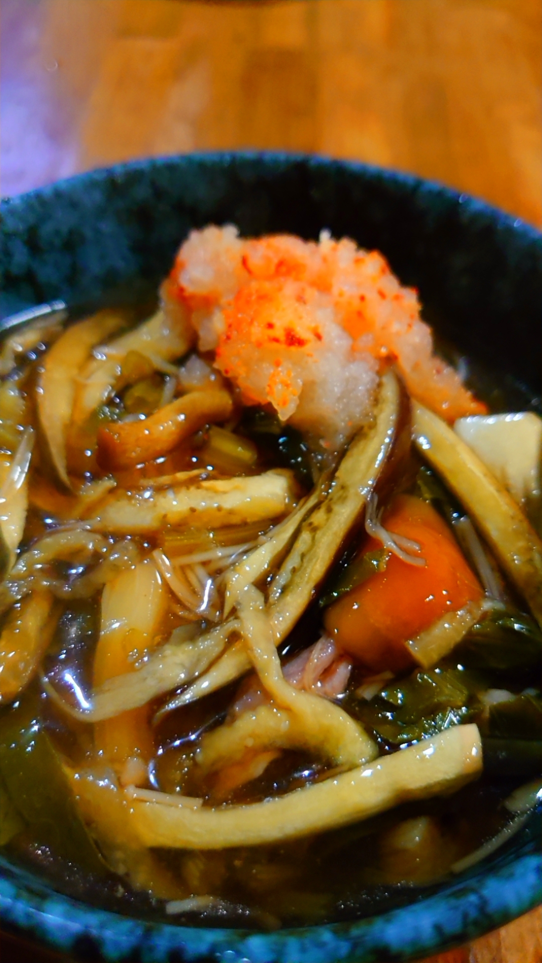 茄子と豚の餡掛けそうめん❤️