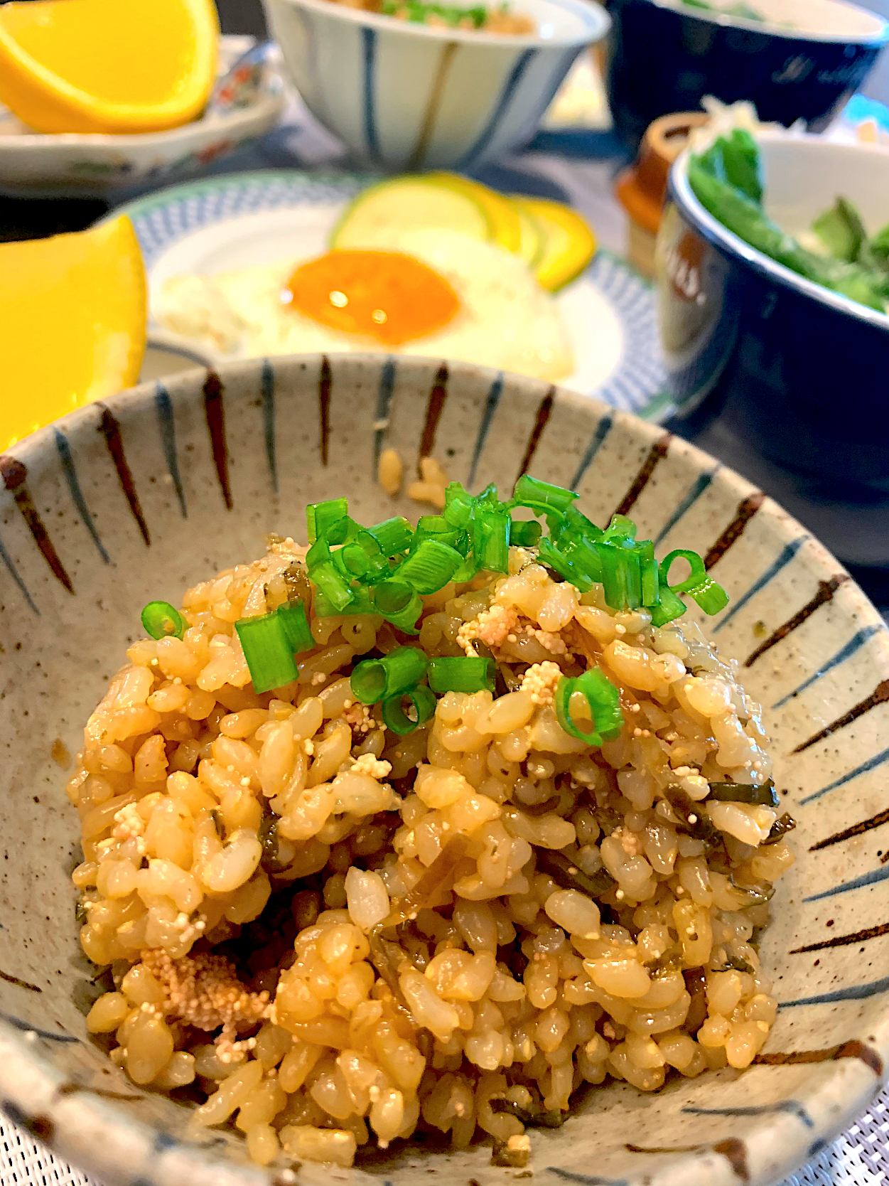 由美さんの料理 明太子と塩昆布の玄米炊き込みごはん🍚