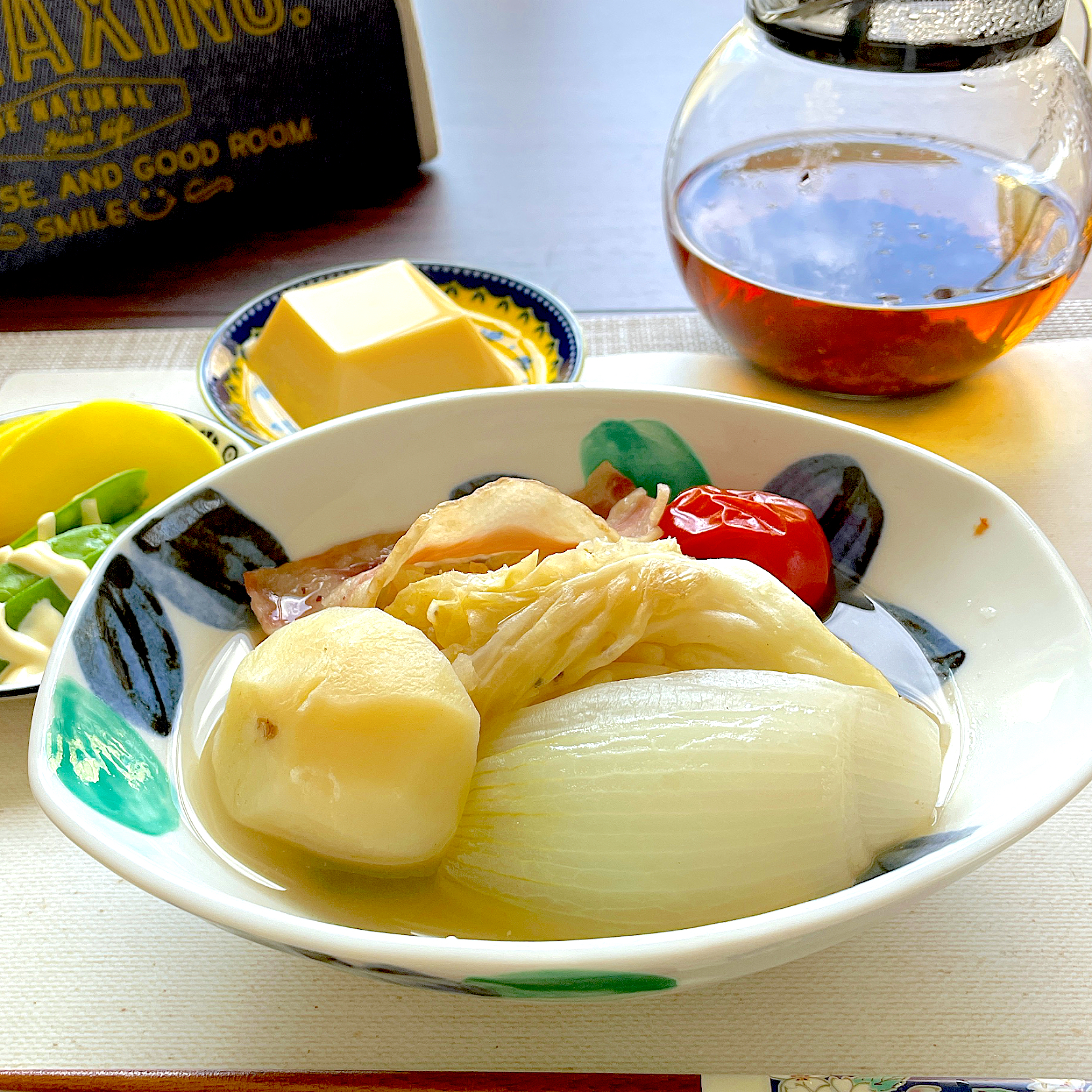 新玉葱🧅新じゃが🥔新キャベツ🥬で、ポトフ