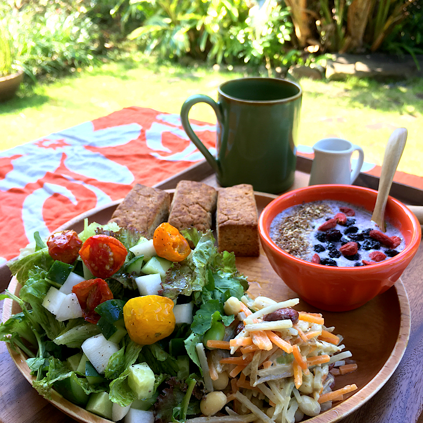 梅雨の中休みの朝ごはんプレート☀️