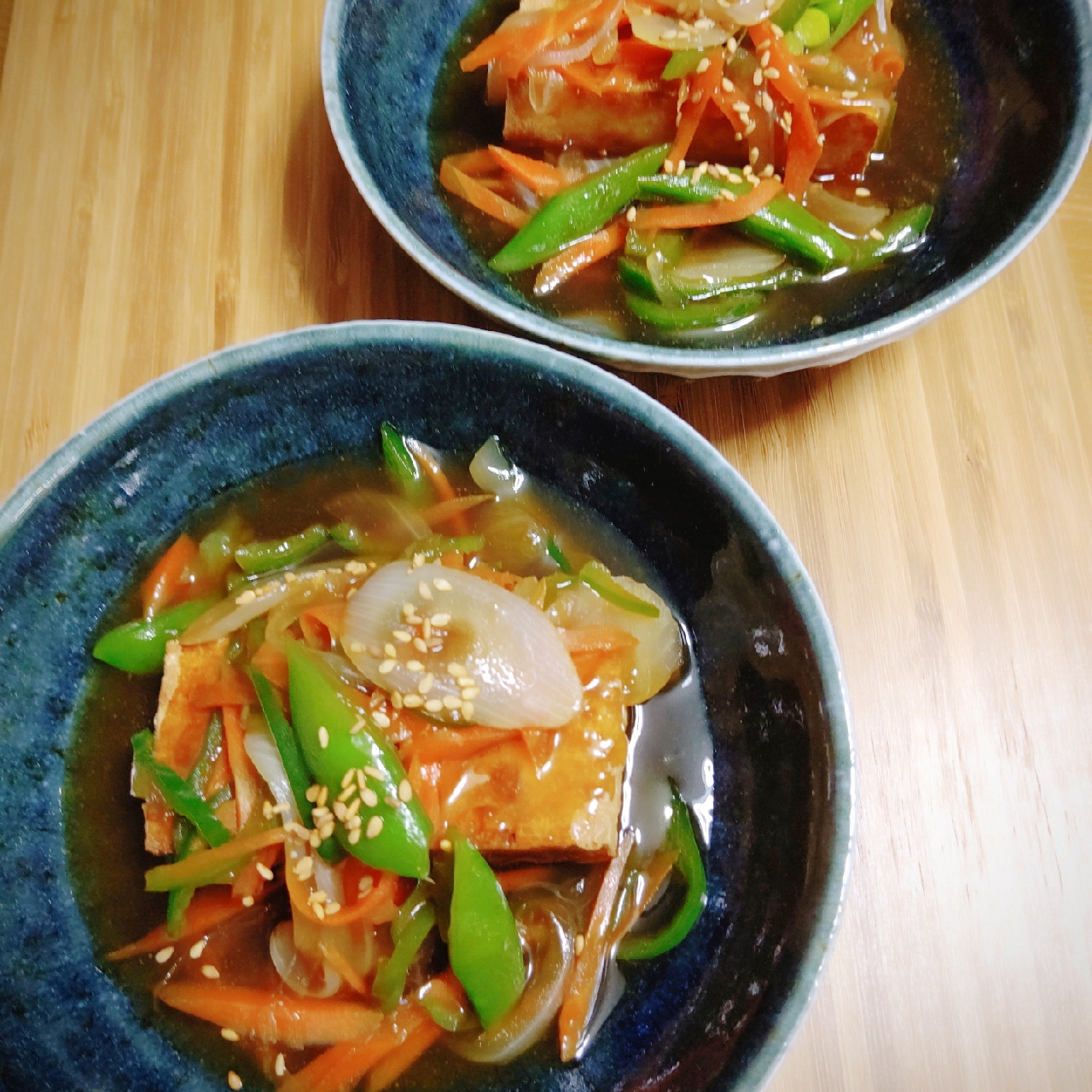 絹揚げの野菜餡かけ♪