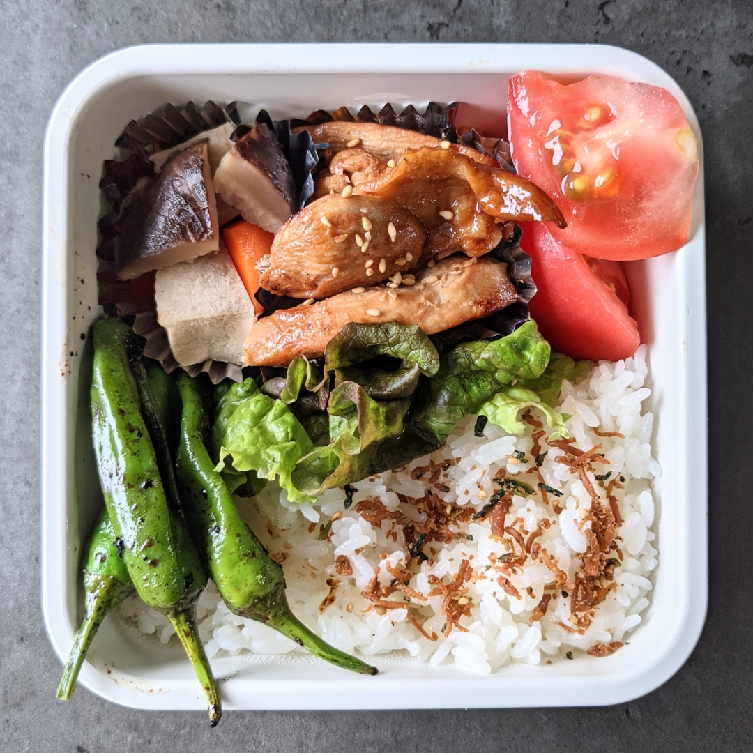 下味冷凍チキンと高野豆腐でヘルシー弁当！