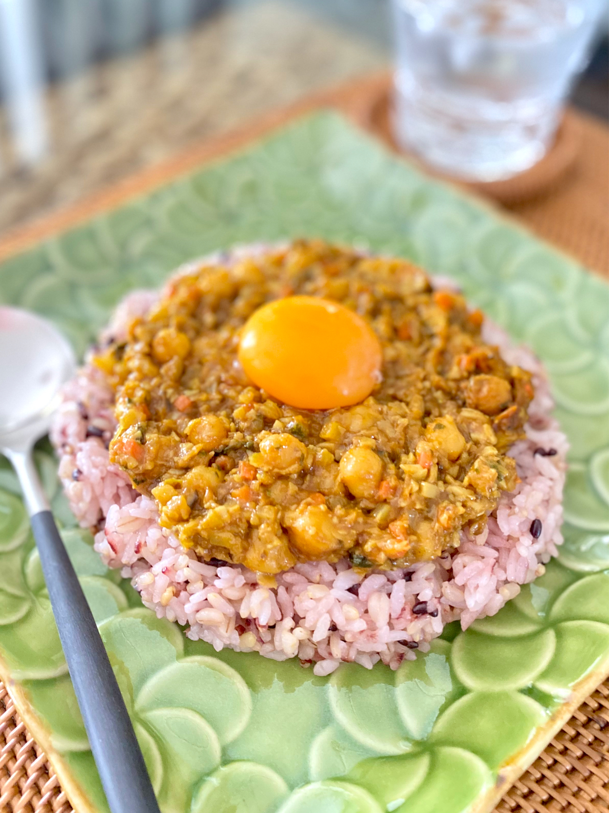 🌼たっぷりきのことひよこ豆のドライカレー🌼