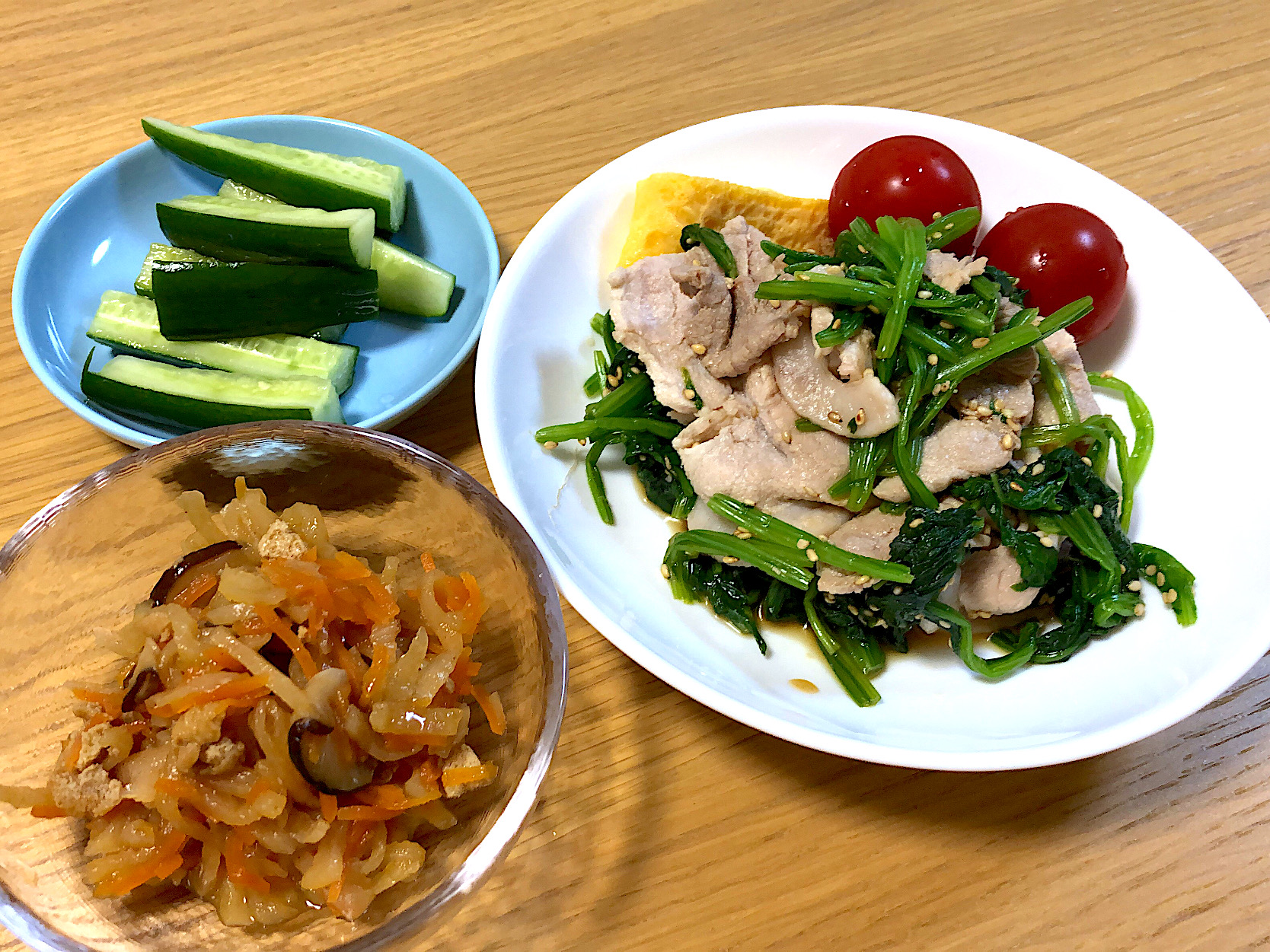 ほうれん草と豚肉のポン酢和え✨