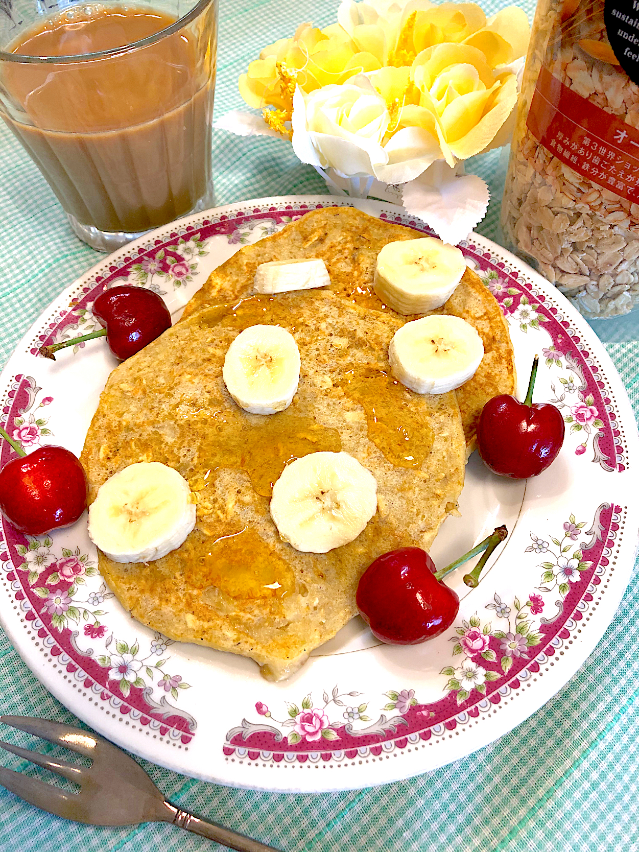 オートミールバナナパンケーキ🍌🥞✨