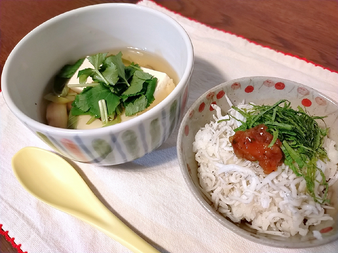 夜ごはん　あったか湯豆腐🍲