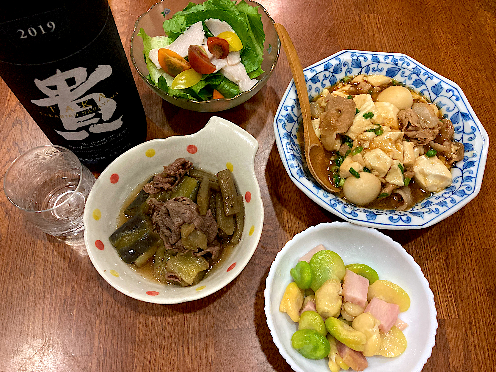 今夜もヘルシー料理で一杯🍶