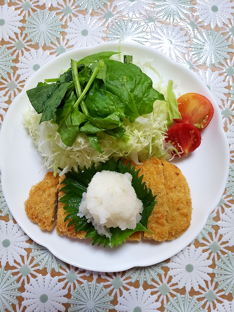 大根おろしにポン酢とんかつ