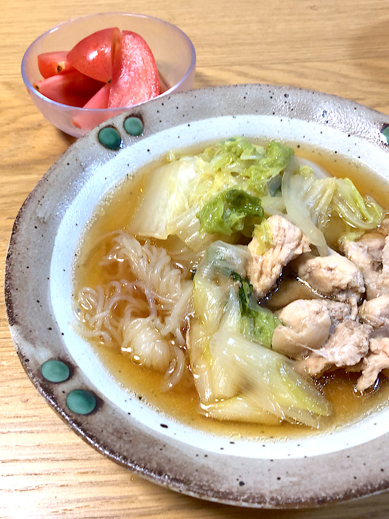 鶏肉と白菜のすき煮🥬