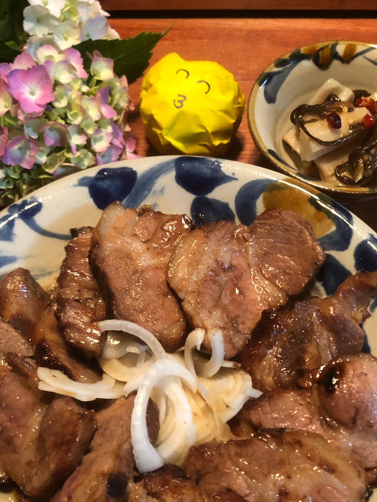 咲きちゃんさんの料理 こってり蜂蜜醤油焼き豚🐷お誕生日おめでとうじゃ🎉✨👏😆✨