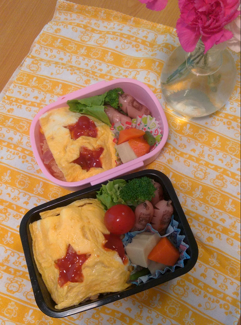 兄妹弁当2021.6.10